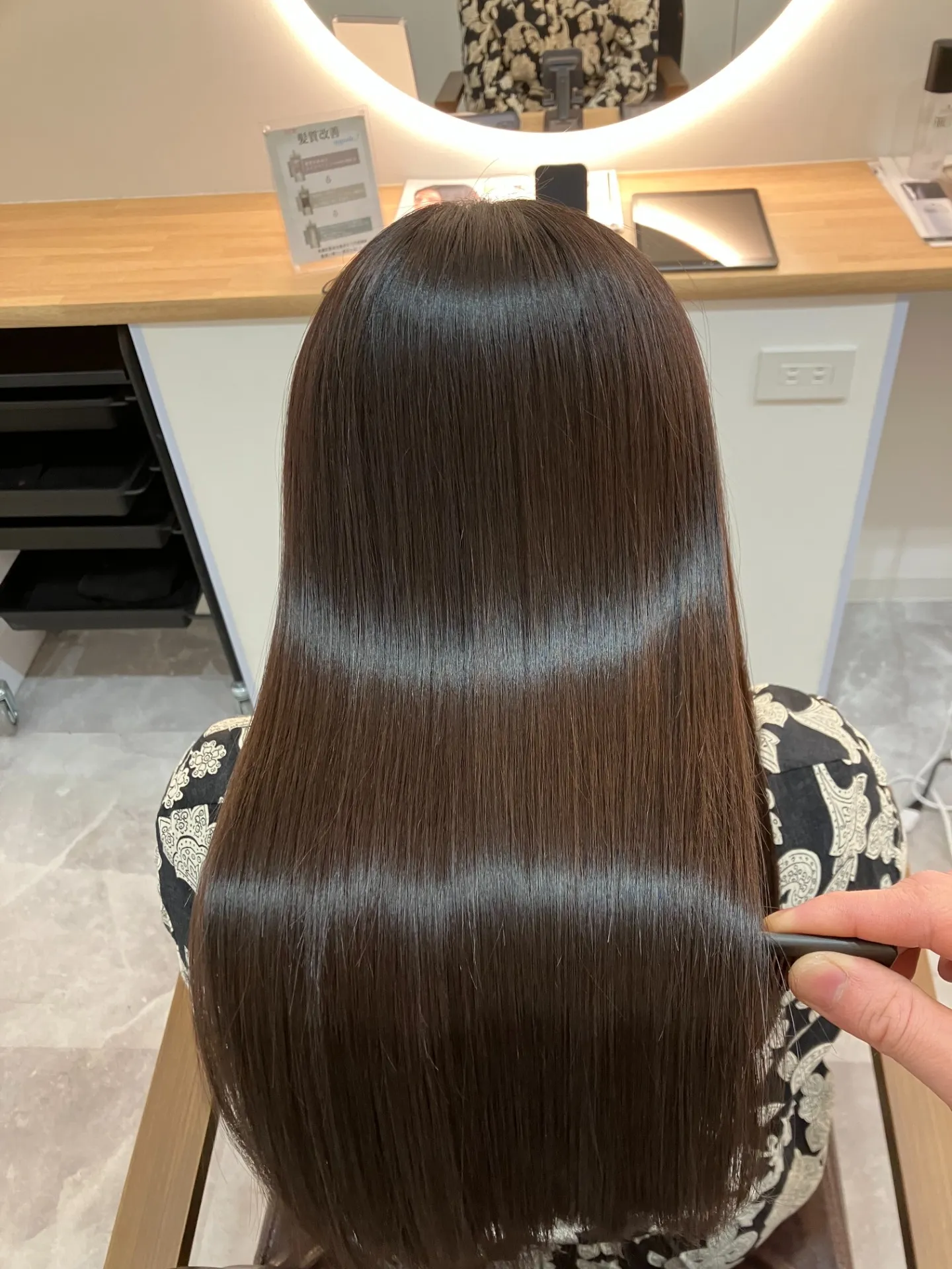 酸熱トリートメントで艶が復活